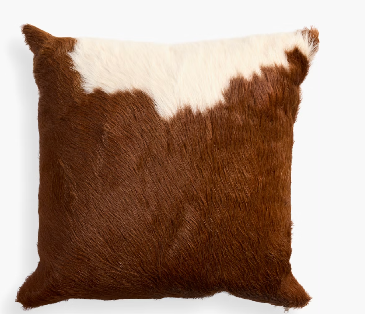 Rustic Cowhide Dual-Sided Pillow